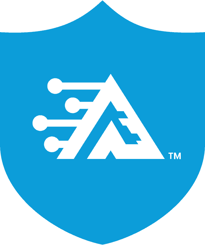 blue team alpha shield icon