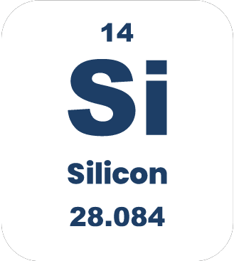 silicon icon from the periodic table of elements